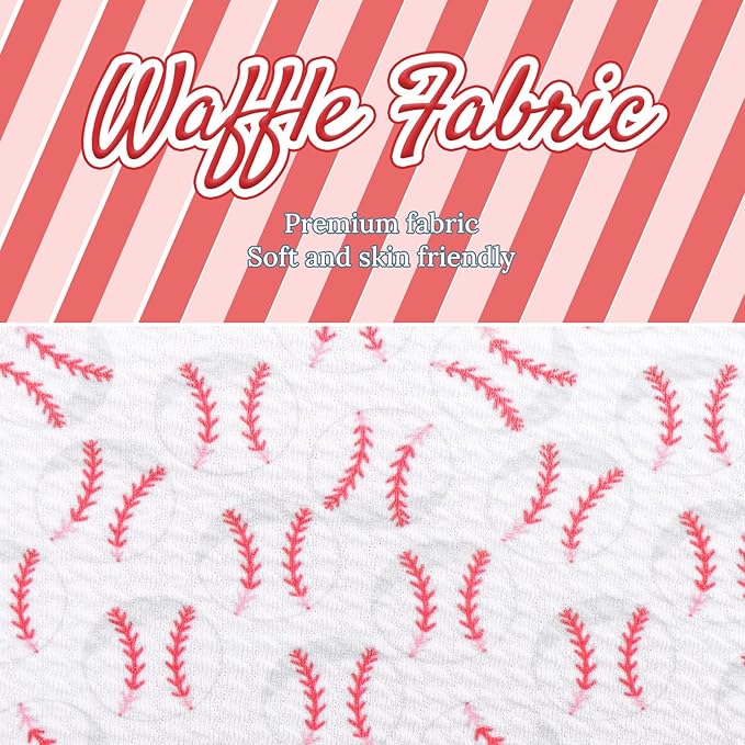 Baseball Baby Bows Headbands Game Day Hair Bow High Stretchy Soft Nylon Headbands Handmade Hairbands with Bows Hair Accessories for Infant White Red