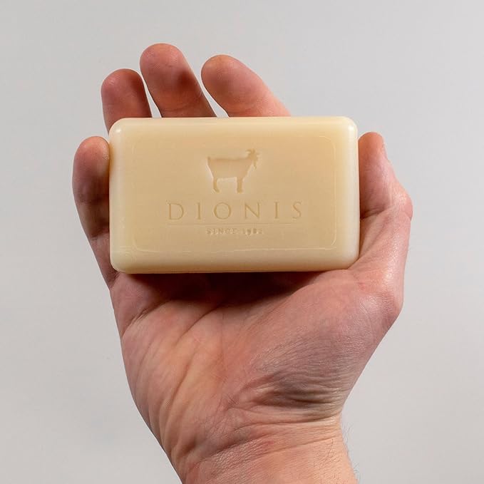 Dionis Goat Milk Unscented Moisturizing Bar Soap for Sensitive Skin 6 oz (Pack of 1)