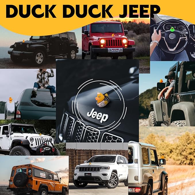 400 Pack Rubber Ducks in Bulk, Assorted Ducks for Jeeps, Jeep Ducks for Ducking, Bath Toys Floater Duck for Kids, Baby Showers Accessories Party Favors