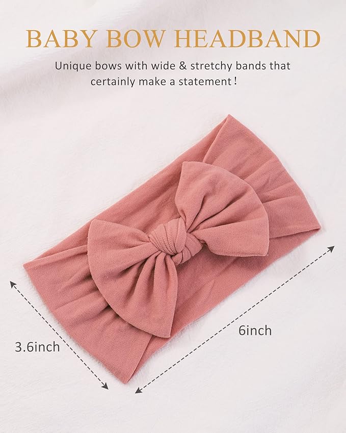 jollybows 20pcs Baby Girls Nylon Headbands Turban Christmas Hair Bows Hair Band Elastic Hair Accessories for Kids Toddlers Infants Newborn-Holiday Print Set