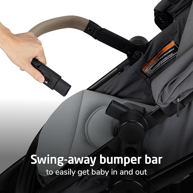 Maxi-Cosi Zelia Pro 5-in-1 Travel System with Mico Pro Infant Car Seat, Baby Stroller Combo, Reversible Seat, Large Wheels, Adjustable Handle, Newborn to Toddler, Lightweight, Sea Salt