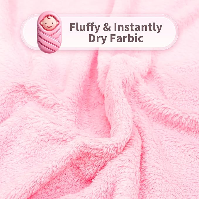 HBHLFZ 4-Pack Baby Bath Towels,Set of 2 Hooded Baby Bath Towels and 2 Baby Face Towels, Super Soft,Highly Absorbent,31.5x31.5inch,Suitable for Newborns,Toddlers and Children,Unisex（Kitten, Dog