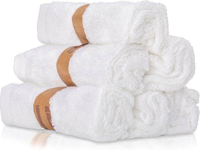 Premium Baby Bath Washcloths (Pack of 6, 10” x 10”) 100% Super Soft Towels Burp Cloths, Reusable Wipes, Excellent Baby Gift Set for Baby Shower & Registry.
