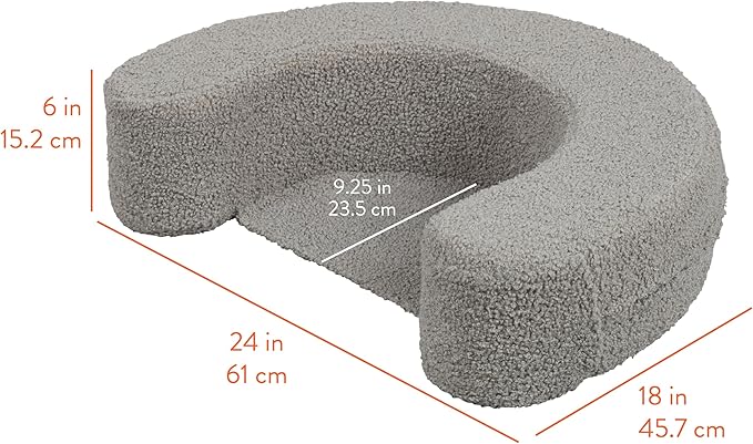 Sit 'n' Support Ring-Shaped Floor Cushion, Baby Essentials, Grey