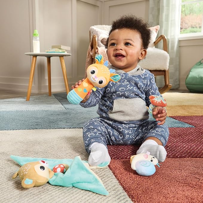 VTech Baby Snuggle, Jingle and Play Baby Bundle Lovey and Rattles