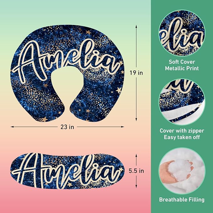 Custom Car Seat Covers for Babies - Breathable Baby Car Seat Cover for Girls Boys, Kick-Proof Newborn Carrier Dark Blue Print Canopy Stretchy Stroller Cover for 4 Seasons