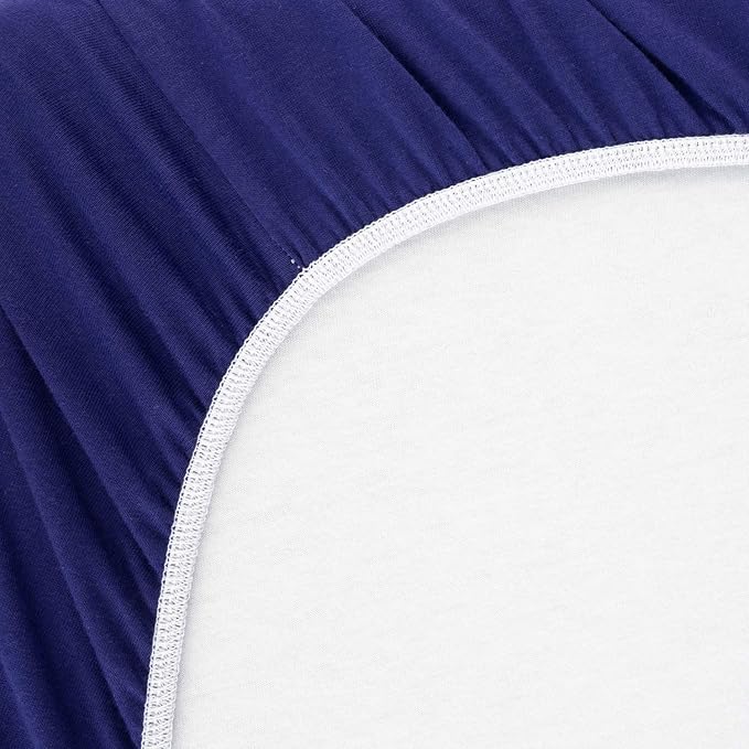 SheetWorld Baby Fitted Cradle Sheet 18 x 36 inches, 100% Cotton Jersey Hypoallergenic Sheet, Unisex Boy Girl, Purple, Made in USA
