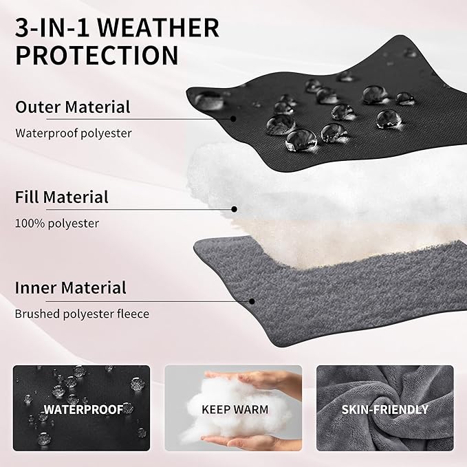 Miracle Baby Bunting Bag for Stroller, Warm Fleece Footmuff with Zippers, Convertible Infant Toddler Sleeping Bag Blanket for Boys Girls