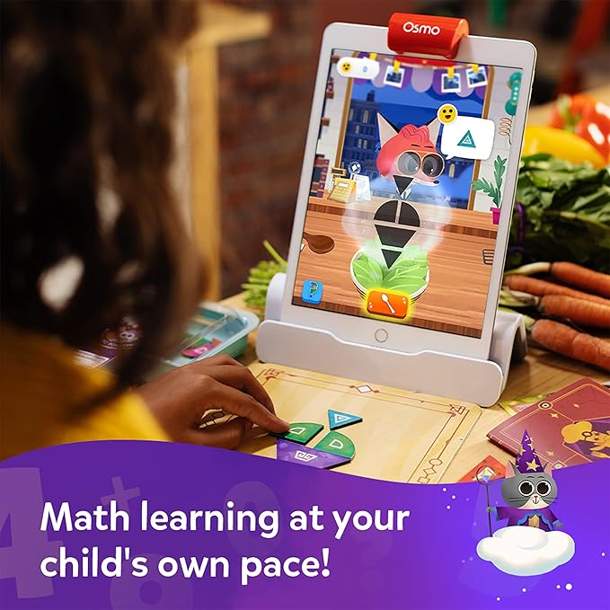 Osmo - Math Wizard and the Fantastic Food Truck Co. Games iPad -Ages 6-8/Grades 1-2 -Learn Geometry-Curriculum-Inspired-STEM Toy Gifts for Kids, Boy & Girl-Ages 6 7 8 (Osmo Base Required)