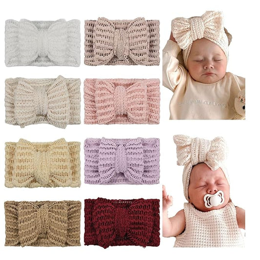JIAHANG Baby Bows Turban Knotted Head Wraps Hair Bows Headbands