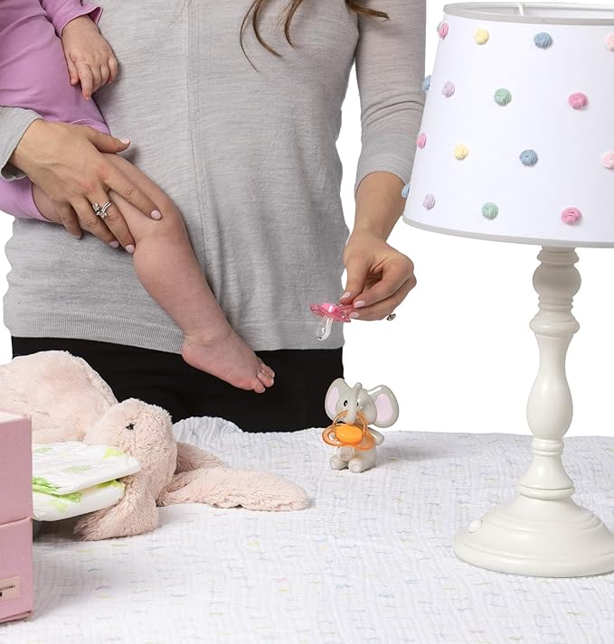 melii Elephant Pacifier Holder – Pacifier Storage – Grey with Pink Ears