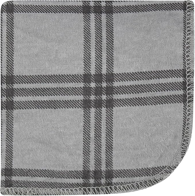 Hudson Baby Unisex Baby Flannel Cotton Washcloths 12-Pack, Wild Forest, One Size