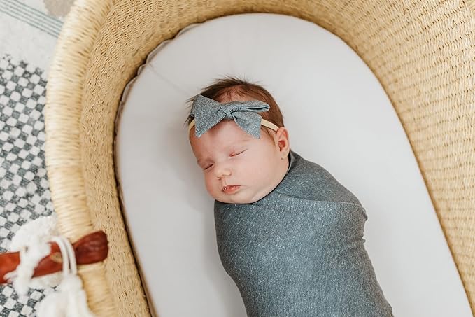 Copper Pearl Classic Baby Bow Slate