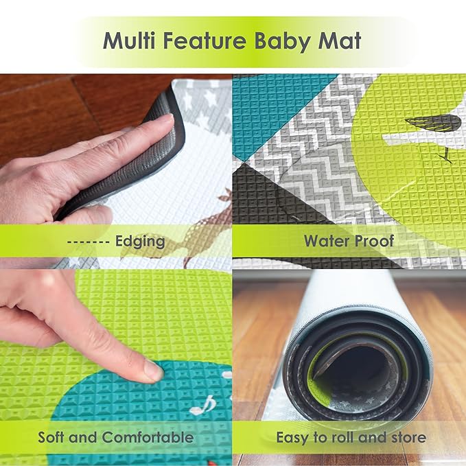 bblüv - Mülti (Miles) - Reversible Play mat - Environmentally Friendly and Chemical-Free Material B0173