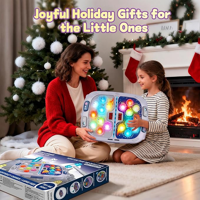 Whack Game Mole,Toys for 3+ Year Old,Birthday Gifts for 3 4 5 6 Year old Boys,Boys Toys Age 3,Toddler Gifts,2 Player Game Toy,Larger 11*15in Whack Toy with 5 Modes,9 Speeds,54 Levels and Light&Sounds