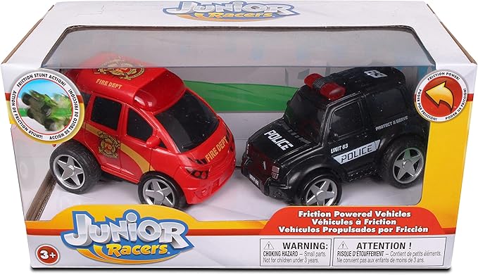 NKOK Junior Racers 2PK Friction Powered Fire Rescue & Police