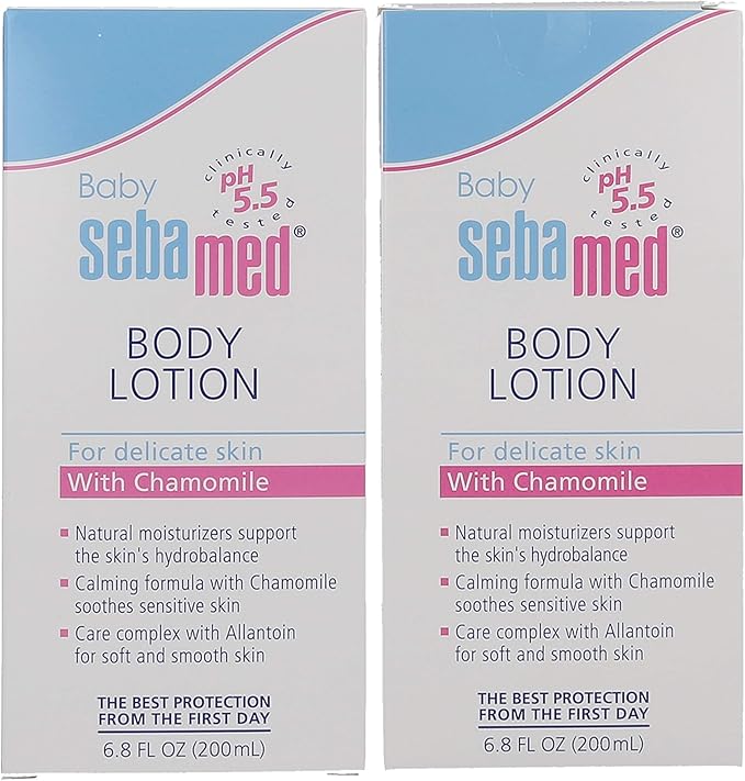 Sebamed Baby Lotion, 6.8-Fluid Ounces Bottles (Pack of 2)