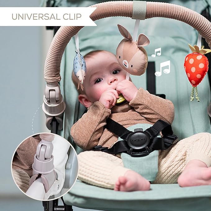 Taf Toys Activity Arch - Ideal for Infants & Toddlers, Fits Stroller & Pram, Stimulates Baby’s Senses, Easier Outdoors (Musical Bunny Arch)