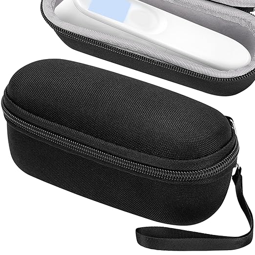 Thermometer Protective Case Compatible with Braun ThermoScan 7 / iProven Pro Series, Constant Temperature Storage Box with Probe Cover, Portable Travel Organizer (Black)