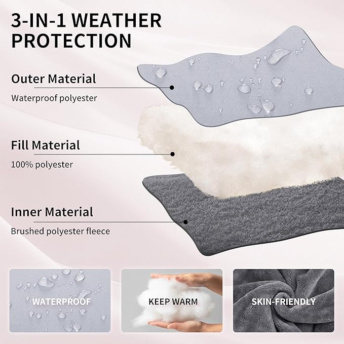 Miracle Baby Bunting Bag for Stroller, Warm Fleece Footmuff with Zippers, Convertible Infant Toddler Sleeping Bag Blanket for Boys Girls