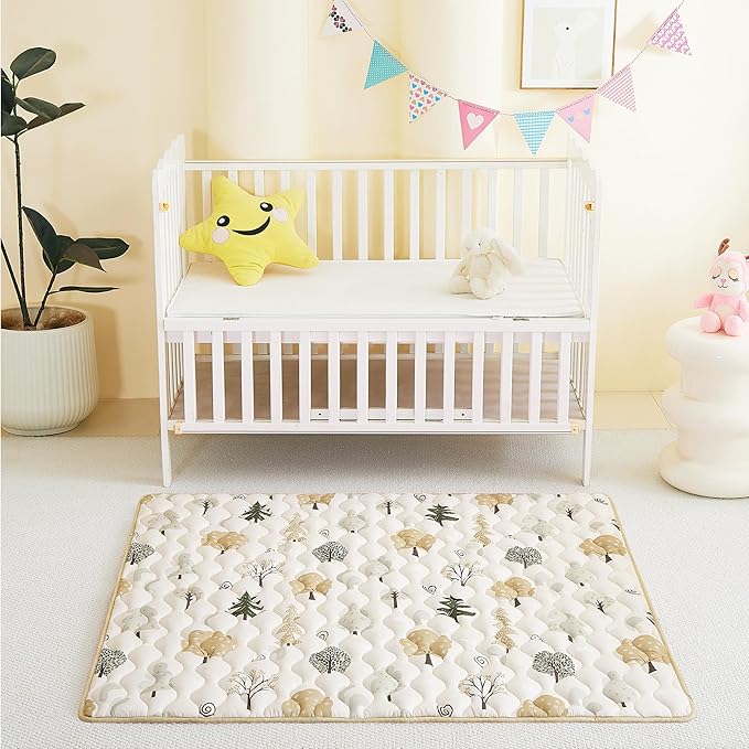 Baby Play Mat, Extra Large&Thick Baby Mat for Floor, Foldable Padded Floor Mat for Baby