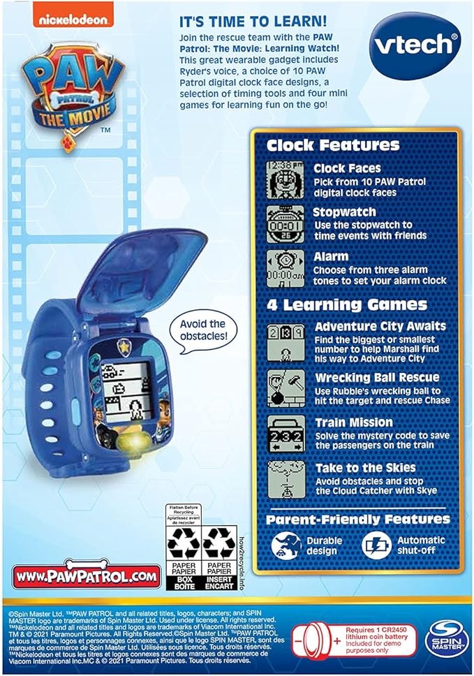 The VTech PAW Patrol - The Movie: Learning Watch, Chase