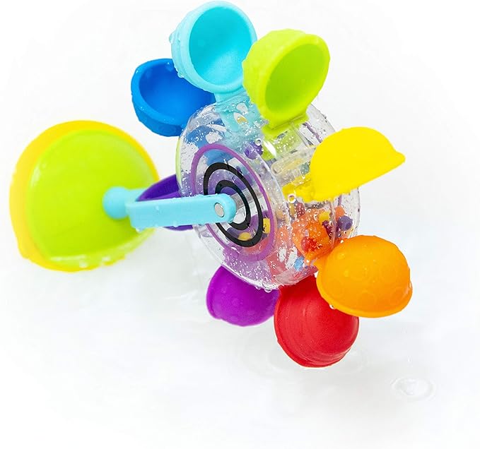 Sassy Whirling Waterfall Suction Toy for Bathtime - Stem - Ages 12+ Months, Multi