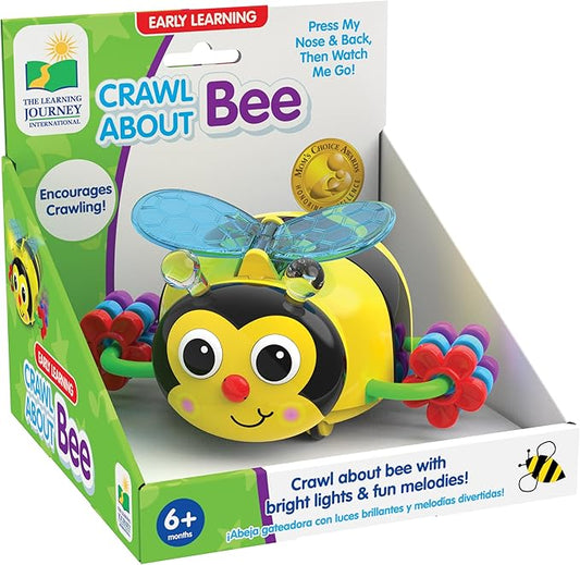 The Learning Journey Early Learning - Crawl About Bee - Crawling Toys for Babies 6-12 Months - Bright Lights and Fun Melodies - Award Winning Toys