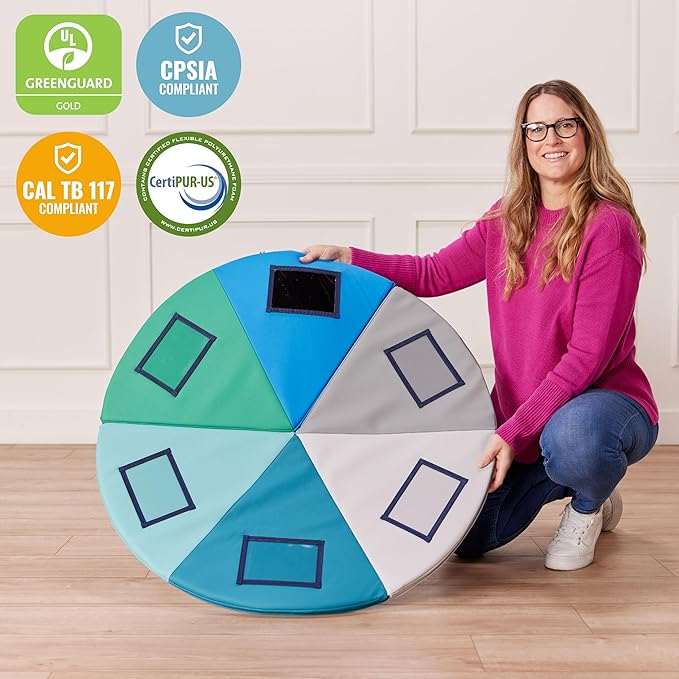 ECR4Kids SoftZone Picture Me Play Mat, Activity Mat, Contemporary