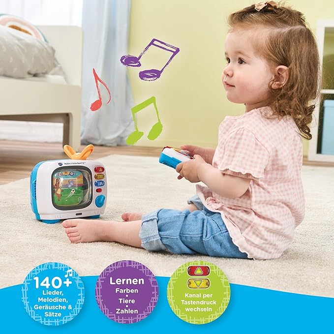 Vtech Interactive Baby Toy 12 Months + with Music, Animal Sounds, Colorful Images and Rotating Roller, Educational Toy for Babies and Toddlers