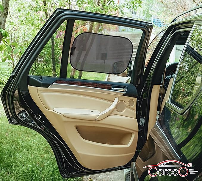Harrier Hardware Baby & Passenger Side Window Cling Sun Shade, 4-Pack (20 x 12 inches)