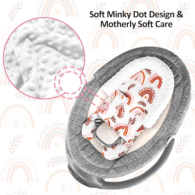 Infant Car Seat Head Support and Stroller Cover, Made of Super Soft and Stretchy Perfect for Baby Car Seat, Strollers, Swing, Bouncers