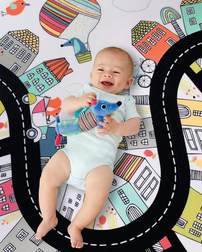 Skip Hop Baby Play Reversible Foam Floor Mat, Vibrant Village, 86" X 52",