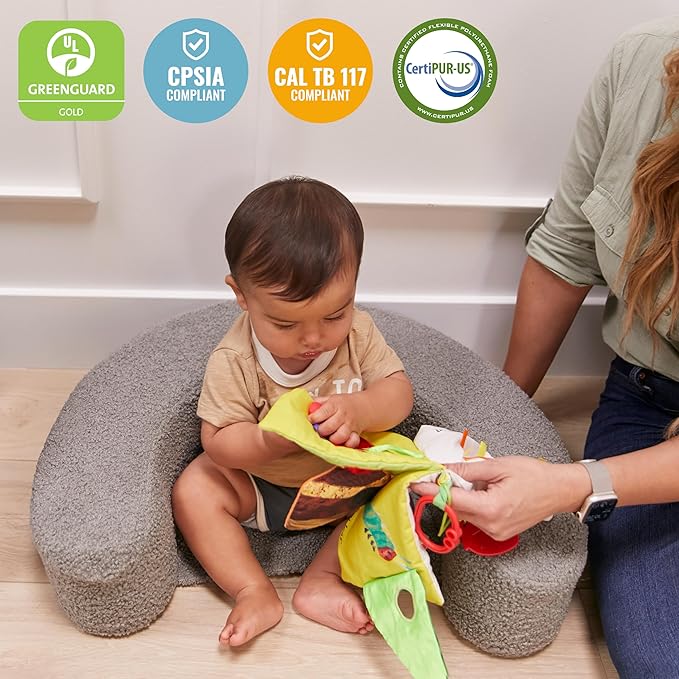 ECR4Kids SoftZone Sit-Up Support Ring, Baby Essentials, Grey