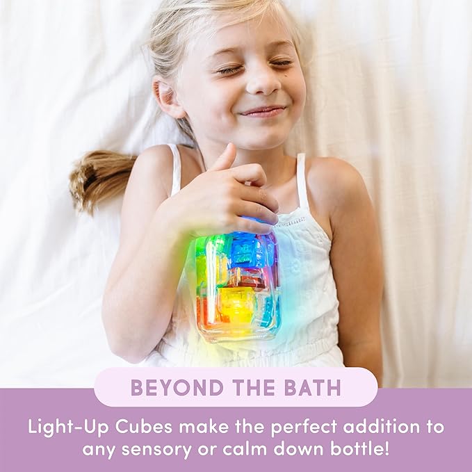 Glo Pals Water-Activated Light-Up Cubes Bundle for Sensory Play – 12 Pack (Wacky Wild West)
