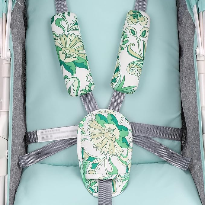 Accmor Car Seat Strap Pads Set for Baby Toddler Kids, Car Seat Strap Covers with Hip Support, Super Soft Seat Belt Covers Fits for All Car Seats, Pushchair, High Chair, Stroller