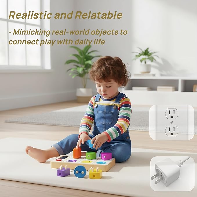 Montessori Toys for 1 Year Old, Baby Busy Board for Travel, Toddler Gifts
