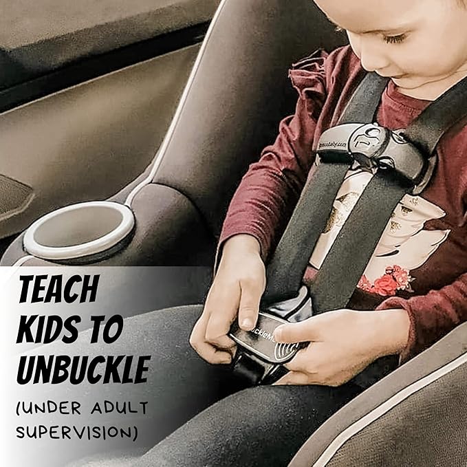UnbuckleMe Car Seat Buckle Release Tool - Black & Lime Green 2 Pack - Buy one for Each Car or Give One to a Friend