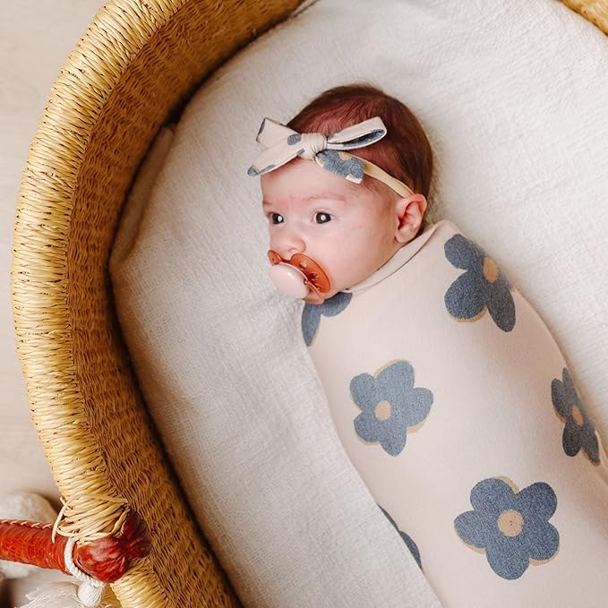 Copper Pearl Ribbon Baby Bow Gemma in Tan