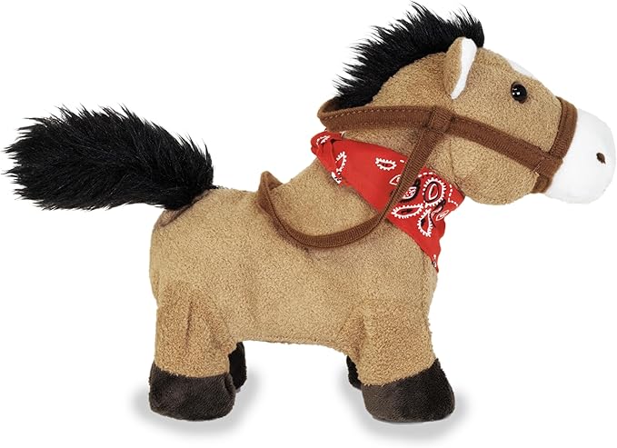Cuddle Barn – Gallop The Musical Horse | Animated Plush Toy | Gallops, Trots, and Sings “Giddy Up, Lil’ Cowboy” | Stuffed Animal 10”