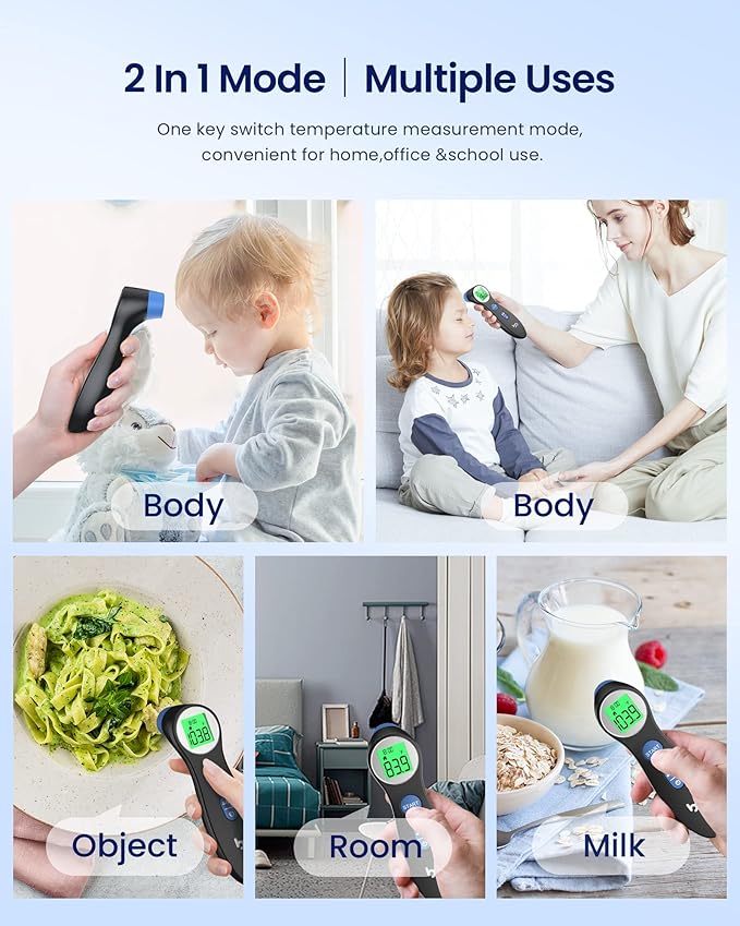 Forehead Thermometer + Oral Thermometer