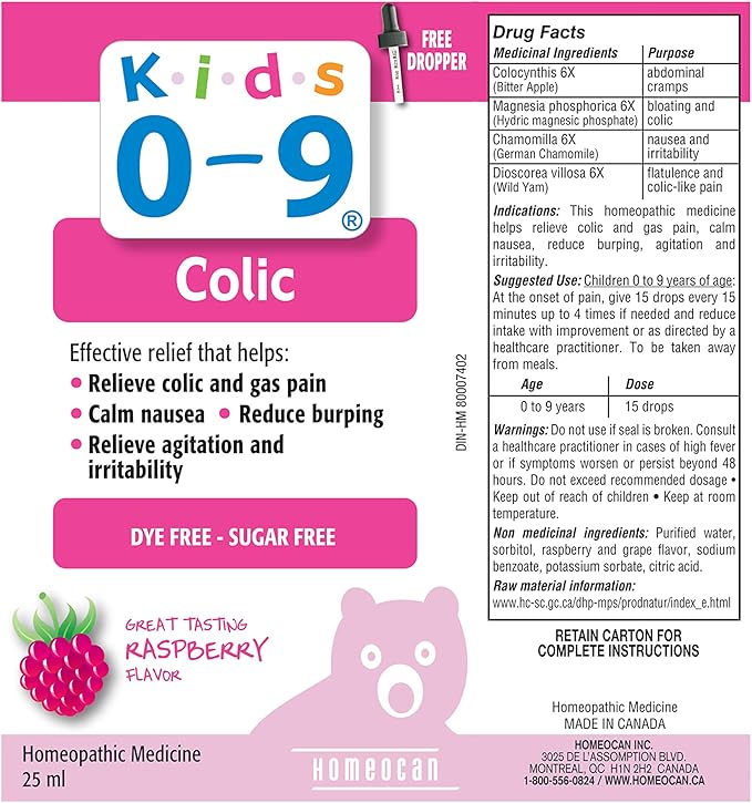 HOMEOCAN Hmeo Kids Colic Solution, 25 ML