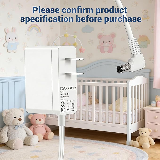 Baby Power Adapter Charegr Compatible with Smile Nasal Aspirator S-503 / S-504 12V Replacement Battery Charging Cord