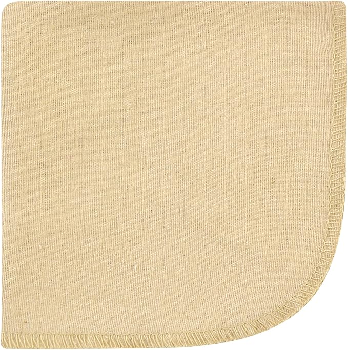 Hudson Baby Unisex Baby Flannel Cotton Washcloths, Brown Bear 10 Pack, One Size