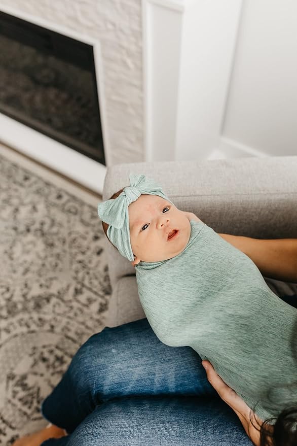 Copper Pearl Baby Bows: Stylish Headbands for Baby Girls, Premium Soft and Stretchy Baby Headbands, Perfect for Newborns, Trendy Designs - Emerson