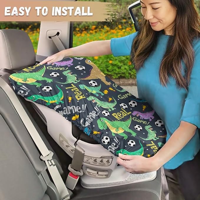 XYZCANDO Dinosaurs Design Infant Car Seat Cover Girl Cute Car Seat Covers for Babies Boy Foldable Car Seat Sun Cover for Baby Stretch Baby Car Seat Sun Shade Cover Car Decor Gift for Holiday