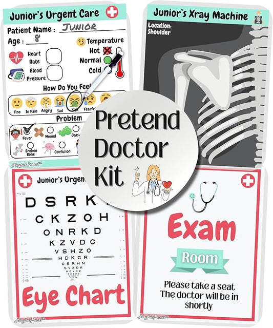 PlayfulPrints Doctor Kit For Kids, Kids Doctor Playset, Doctor Toys, Play Doctor Set For Kids, Toy Doctor Kit, Kids Dr Kit, Doctor Toy, Dr Toys, Kids Dr Set, Medical Kit For Kids and Toddlers