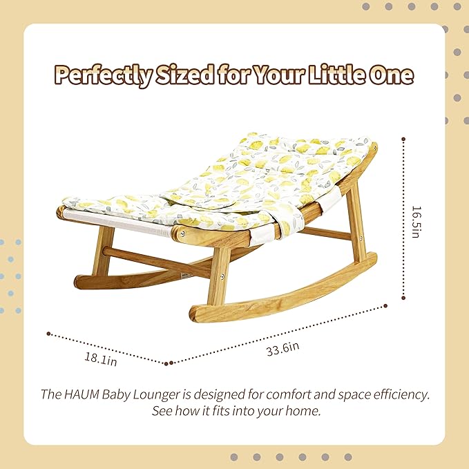 Damoch Family® Baby Relax Helper - Gentle Rocker & Recliner for Infants to Toddlers (3 Months to 3 Years), Soothing Baby Lounger with 100lbs Weight Limit, Relaxing Non-Electric Bouncer for Calm Naps