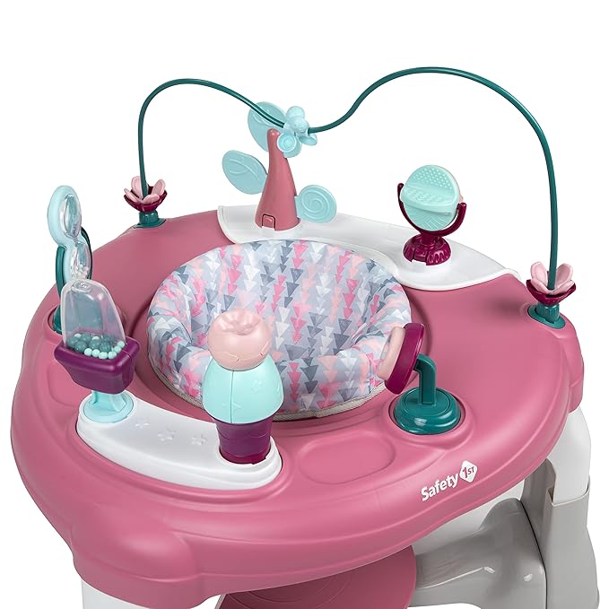 Safety 1st Grow and Go 4-in-1 Stationary Activity Center, Oslo Pink