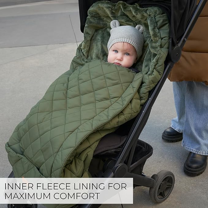 Warm and Cozy Winter Stroller Cover for Baby - Waterproof Bunting Bag with Soft Fleece Lining and Universal Fit for Strollers - Protective Footmuff Blanket for Ultimate Comfort in Wind, Rain & Snow